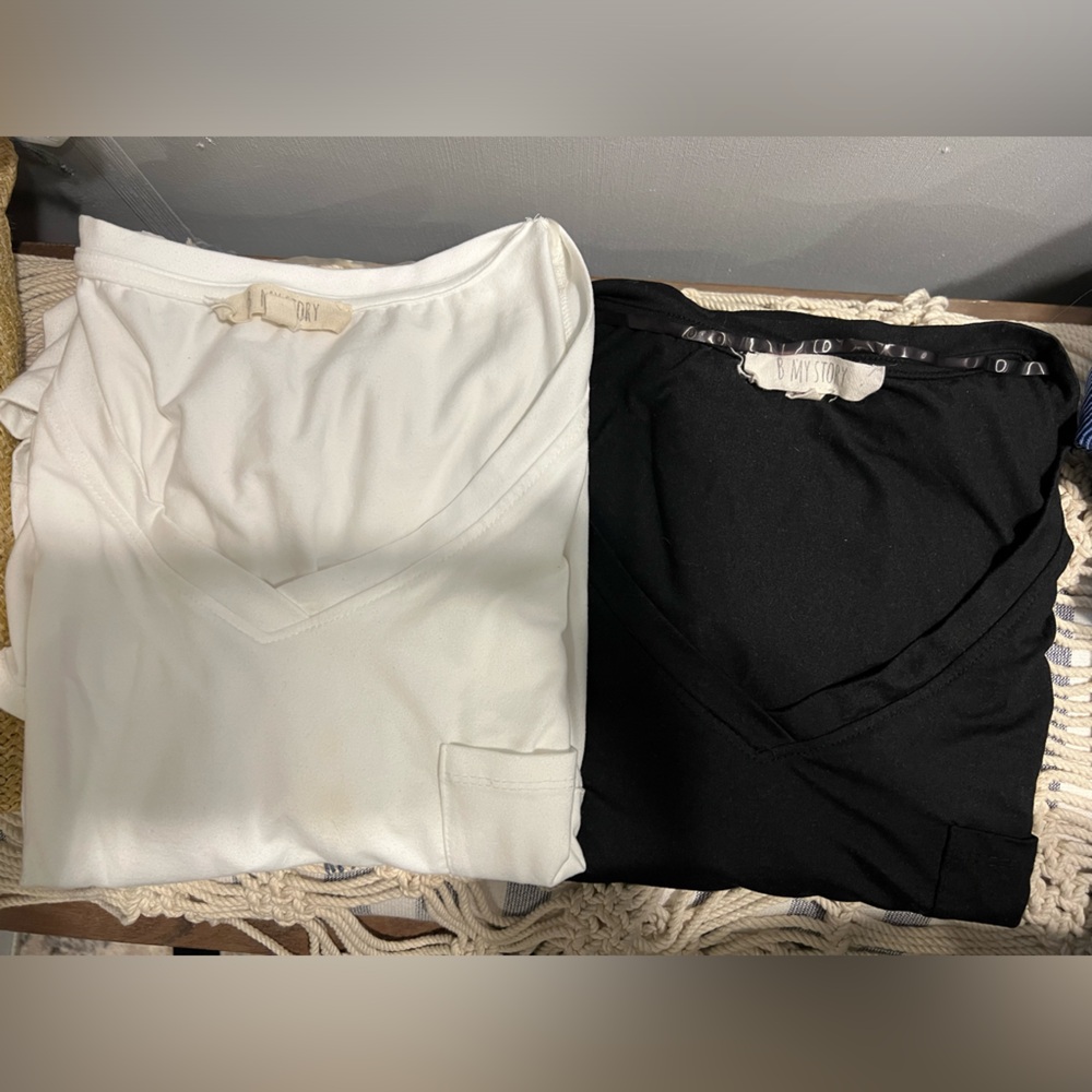 My Story 2 T Shirt White & Black Bundle Size 1X